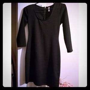 Black 3/4 sleeve Dress